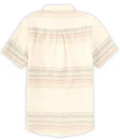 O'Neill Big Boys 8-20 Cream Short-Sleeve Seafaring Stripe Button-Up Shirt