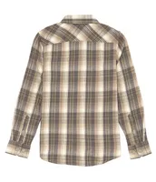 O'Neill Big Boys 8-20 Long Sleeve Redmond Plaid Stretch Flannel Shirt