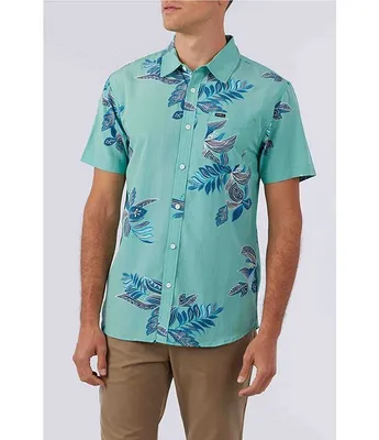 O'Neill Oasis Eco Short Sleeve Reverse Print Woven Shirt