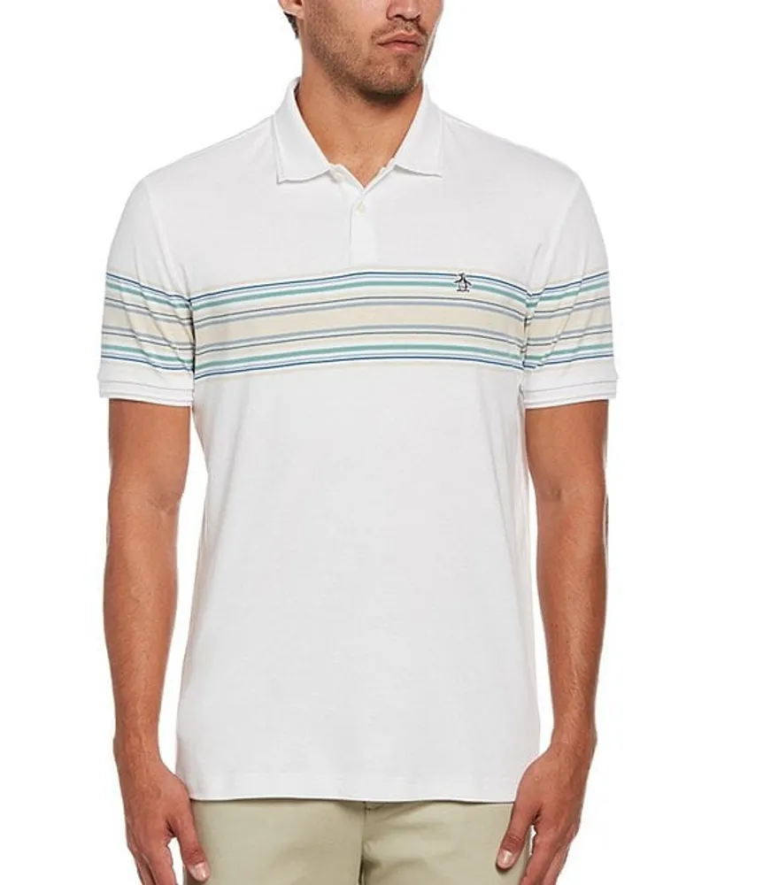 Original Penguin Interlock Chest Stripe Short Sleeve Polo Shirt