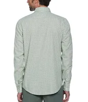 Original Penguin Stretch Oxford Tennis Ball Print Long Sleeve Woven Shirt