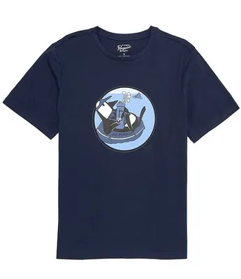 Original Penguin Short-Sleeve Heritage Novelty Graphic Crew Neck T-Shirt