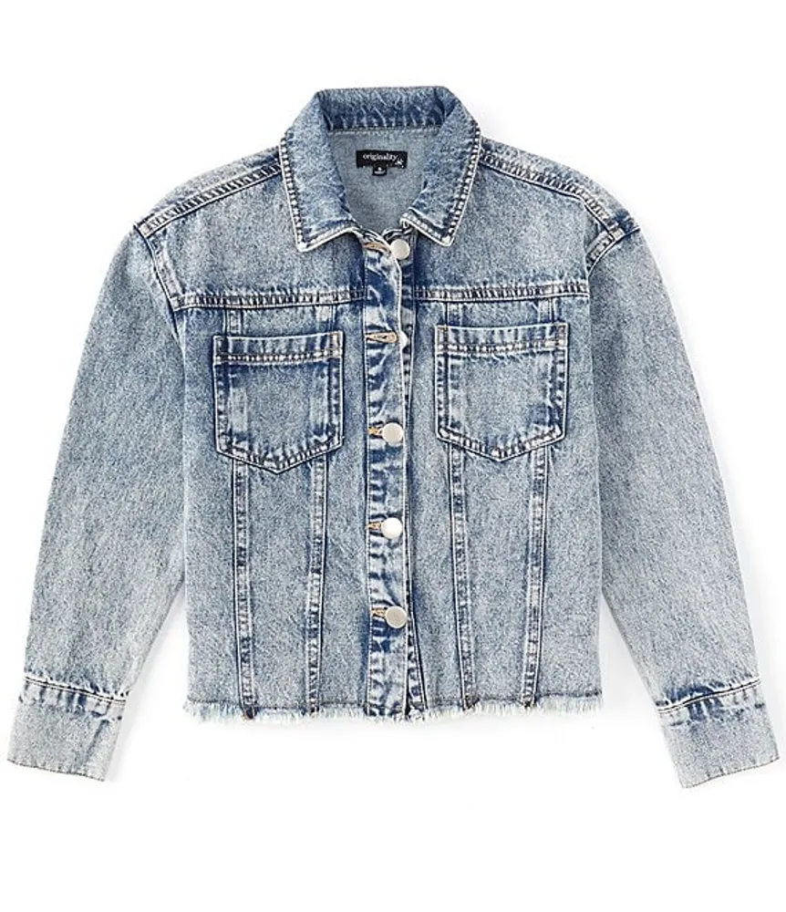 Originality Big Girls 7-16 Classic Rock &Roll Denim Jean Jacket