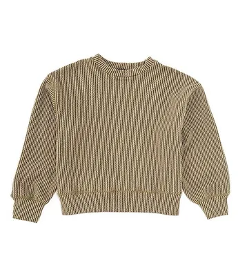 Originality Big Girls 7-16 Long Sleeve Urban Rib-Knit Sweater