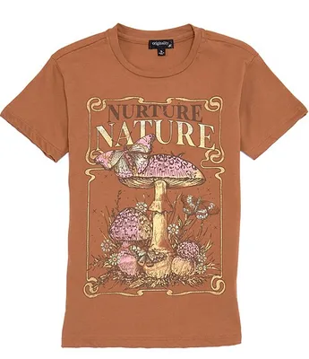 Originality Big Girls 7-16 Short-Sleeve Nuture Nature Graphic T-Shirt