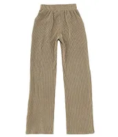 Originality Big Girls 7-16 Urban Textured Rib-Knit Pants