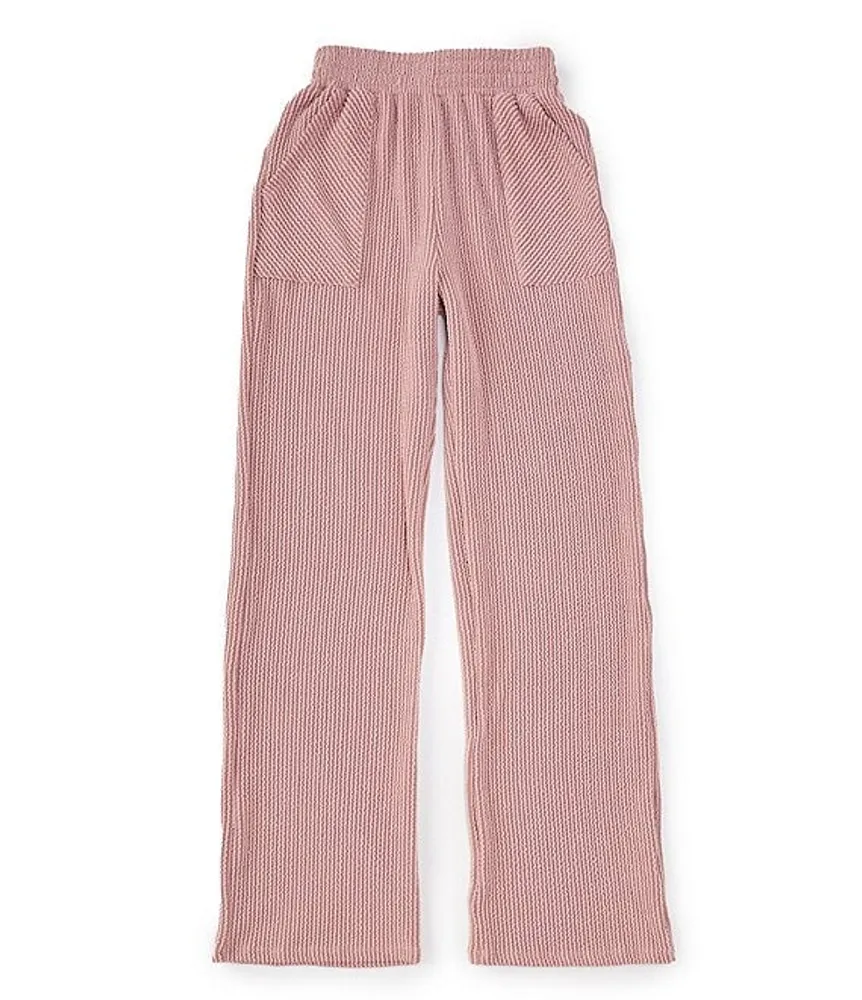 Textured knitted trousers - Woman