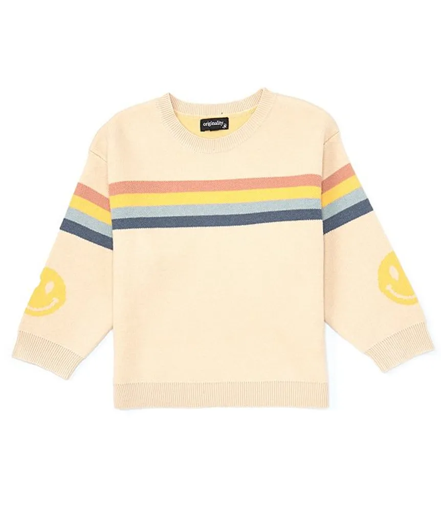 Originality Little Girls 2T-6X Rainbow Stripe Sweater