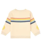 Originality Little Girls 2T-6X Rainbow Stripe Sweater