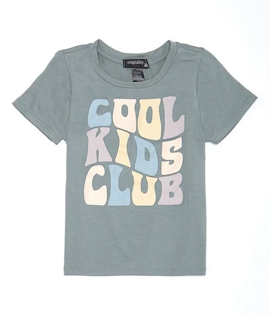 Originality Little Girls 2T-6X Short Sleeve Cool Kids Club T-Shirt