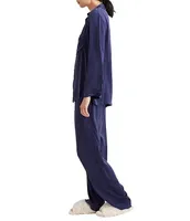 Papinelle Audrey Washable Silk Full-Length Pajama Set