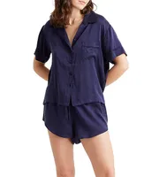 Papinelle Audrey Washable Silk Shorty Pajama Set