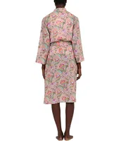 Papinelle Madeleine Floral Print 3/4 Sleeve Coordinating Robe