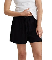 Papinelle Milla Ribbed-Knit Sleep Short