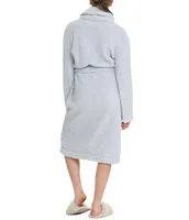 Papinelle Shawl Collar Cozy Plush Midi Robe