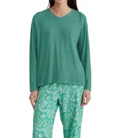 Papinelle Sophia Cozy Knit Top & Floral Paisley Pant Pajama Set