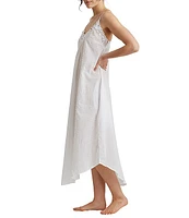 Papinelle Woven Swiss Dot Sleeveless Nightgown