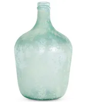 Park Hill Coastal Cottage Collection Frosted Seafoam Recycled Glass Cellar Bottle