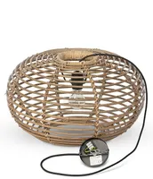 Park Hill Coastal Cottage Collection Kailani Natural Rattan Pendant Light