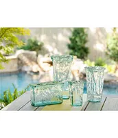 Park Hill Oceana Organic Glass Square Vase
