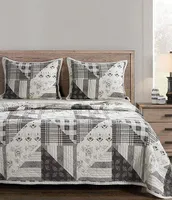Paseo Road by HiEnd Accents Patchwork Prairie Reversible Quilt Mini Set