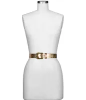 Patricia Nash Vietri Metallic Leather Belt