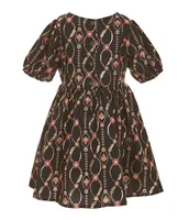 Peek Little Girls 2T-10 Infinity Vine Printed Dress