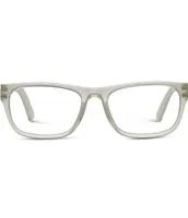 Peepers Men's Monsoon 54mm Rectangle Blue Light Reader Glasses