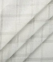 Perfect Pair Hemstitch Plaid Sheer Drapery Panel