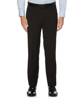Perry Ellis Non-Iron Solid Stretch Suit Separates Flat-Front Dress Pants