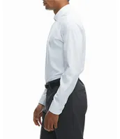 Perry Ellis Premium Non-Iron Performance Stretch Slim-Fit Spread Collar Solid Dress Shirt