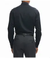 Perry Ellis Slim Fit Spread Collar Solid Tech Dress Shirt