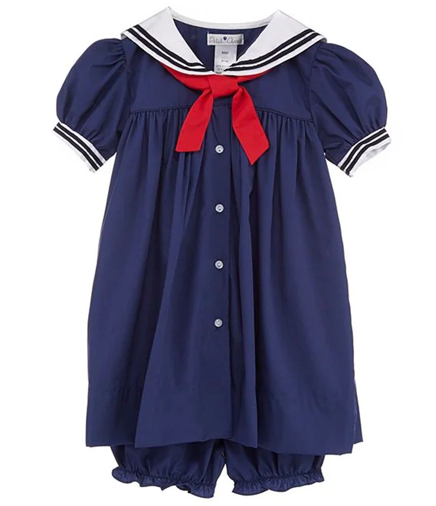 Petit Ami Baby Girls 3-24 Months Nautical Sailor Dress