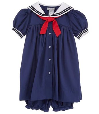 Petit Ami Baby Girls 3-24 Months Nautical Sailor Dress