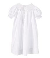 Petit Ami Baby Girls Newborn-9 Months Smocked Christening Gown