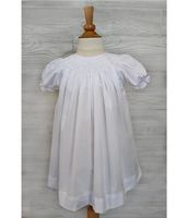 Petit Ami Baby Girls Newborn-9 Months Smocked Christening Gown