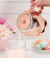 Pinky Up Shelby Rose Gold Wrapped Teapot & Infuser