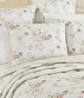 Piper & Wright Amalia Quilt Collection Rose Floral Bouquet Printed Reversible