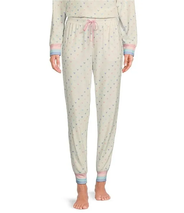 PJ Salvage Rose Print Peachy Knit Coordinating Sleep Jogger