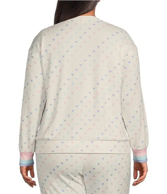 PJ Salvage Rose Print Peachy Knit Coordinating Sleep Jogger