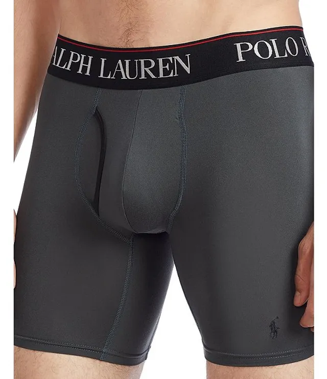 Polo Ralph Lauren Men's 3 Pack 4D-Flex Microfiber Briefs Black
