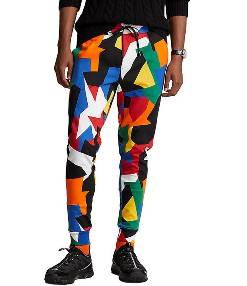 Polo Ralph Lauren Abstract-Print Double-Knit Jogger Pants