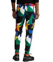 Polo Ralph Lauren Abstract-Print Double-Knit Jogger Pants