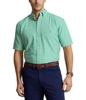 Polo Ralph Lauren Big & Tall Classic-Fit Gingham Short Sleeve Oxford Woven Shirt