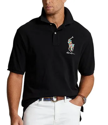 Polo Ralph Lauren Big & Tall Classic Fit Multicolor Pony Mesh Short Sleeve Shirt