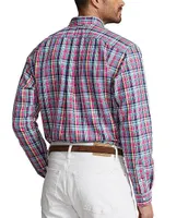 Polo Ralph Lauren Big & Tall Classic-Fit Performance Stretch Plaid Oxford Long Sleeve Woven Shirt