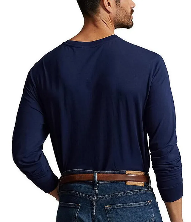 Polo Ralph Lauren Shirt Mens Sz 3XB Plaid Blue Pony Long Sleeve