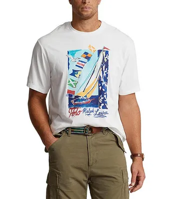 Polo Ralph Lauren Big & Tall Classic Fit Sailboat Jersey Short Sleeve T-Shirt