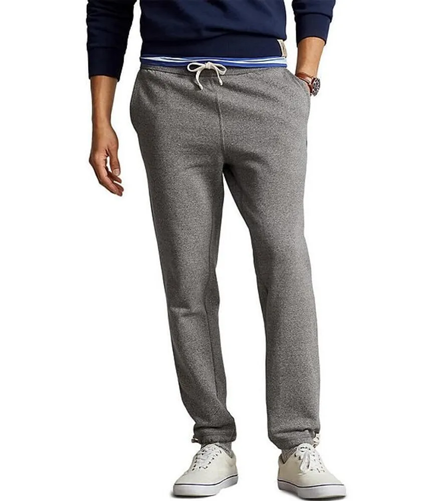 Polo Ralph Lauren Classic Knit Lounge Pants (Small, Andover Heather/Navy)  at  Men's Clothing store