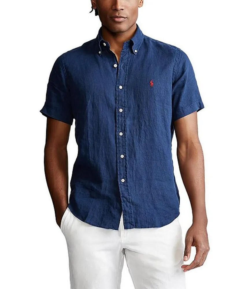 Polo Ralph Lauren Big & Tall Linen Short Sleeve Woven Shirt